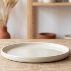 assiete plate argile&lumière